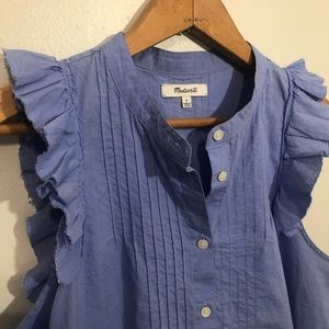 Madewell Ruffle Sleeve Tank